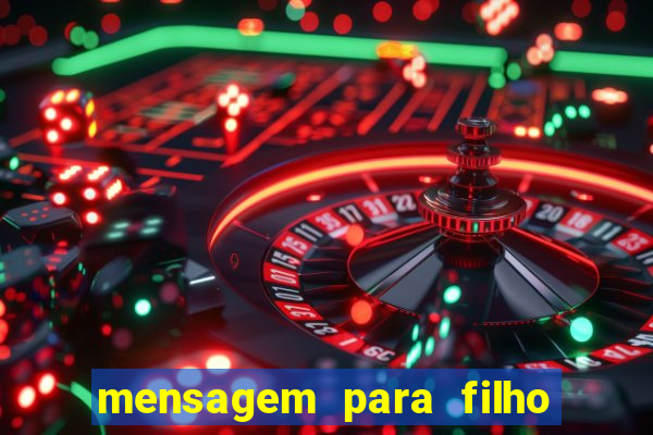 mensagem para filho jogador de futebol